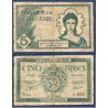 Algérie P.91, B, Billet de 5 Francs 16.11.1942 Allégorie