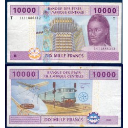 Afrique Centrale Pick 110Td pour le Congo, Billet de banque de 10000 Francs CFA 2002