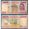 Afrique Centrale P.410Ac Gabon, B, Billet de 10000 Francs CFA 2002 transport