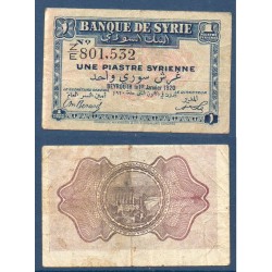 Syrie Pick N°6, TB Billet de banque de 1 piastre 1920