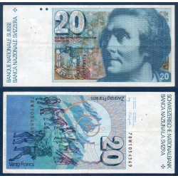 Suisse Pick N°54, Billet de banque de 20 Francs 1978