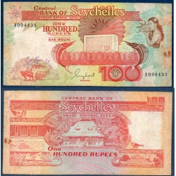 Seychelles Pick N°35, TB Billet de banque de 100 Rupees 1989