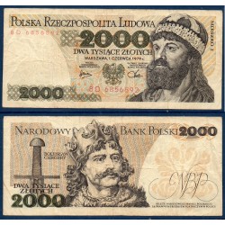 Pologne Pick N°147b, Billet de banque de 2000 Zlotych 1979