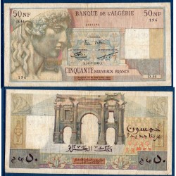 Algérie Pick N°120a, TB Billet de banque de 50 nouveaux francs 31.7.1959