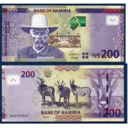 Namibie Pick N°15a, neuf Billet de banque de 200 Dollars 2012