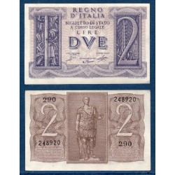 Italie Pick N°27, Spl Billet de banque de 2 Lire 1939
