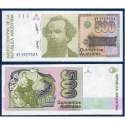 Argentine Pick N°328a, Neuf Billet de banque de 500 Australes 1988-1990