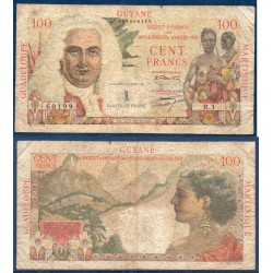 Antilles Française Pick N°1a, B Billet de banque de 1 franc sur 100 francs 1961