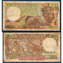Algérie Pick N°106, B Billet de banque de 500 francs 7.2.1952