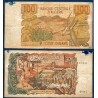 Algérie P.128b, B, Billet de 100 dinar 1970 blé