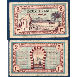 Tunisie Pick N°56, TB Billet de banque de 2 francs 15.7.1943