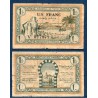 Tunisie Pick N°55, B Billet de banque de 1 franc 15.7.1943