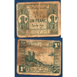 Maroc cherifien Pick N°42, B- Billet de banque de 1 Franc 1944