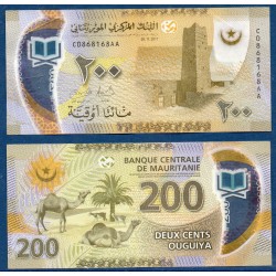 Mauritanie Pick N°24a, TTB Billet de banque de 200 Ouguiya 2017