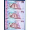 Kirghizistan planche non découpée Pick N°20 Billet de banque de 50 som 2002