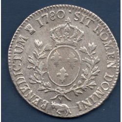 Ecu aux branches d'olivier de Bearn 1780 pau TTB- Louis XVI pièce de monnaie royale