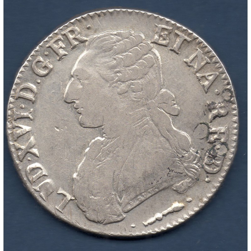 Ecu aux branches d'olivier de Bearn 1779 pau TTB- Louis XVI pièce de monnaie royale