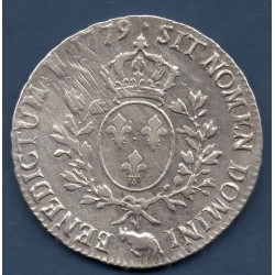 Ecu aux branches d'olivier de Bearn 1779 pau TTB- Louis XVI pièce de monnaie royale