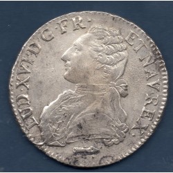 Ecu aux branches d'olivier 1785 Q Perpignan TTB Louis XVI pièce de monnaie royale
