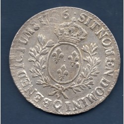 Ecu aux branches d'olivier 1786 Q Perpignan TTB+ Louis XVI pièce de monnaie royale