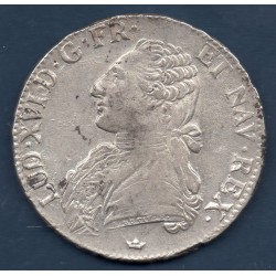 Ecu aux branches d'olivier 1788 M Toulouse Sup- Louis XVI pièce de monnaie royale