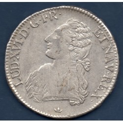 Ecu aux branches d'olivier 1778 M Toulouse TTB+ Louis XVI pièce de monnaie royale