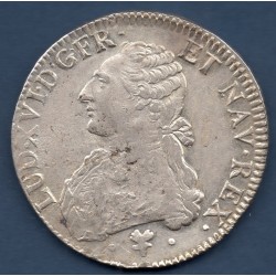 Ecu aux branches d'olivier 1786 L Bayonne Sup- Louis XVI pièce de monnaie royale