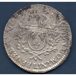 Ecu aux branches d'olivier 1786 L Bayonne Sup- Louis XVI pièce de monnaie royale