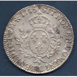 Ecu aux branches d'olivier 1785 L Bayonne Sup- Louis XVI pièce de monnaie royale