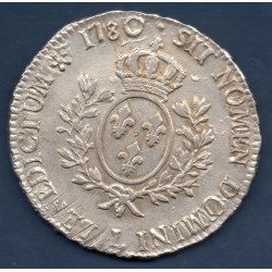 Ecu aux branches d'olivier 1780 L Bayonne TTB- Louis XVI pièce de monnaie royale