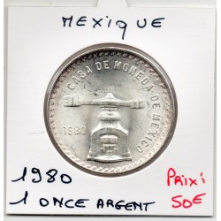 Mexique 1 once 1980 Sup, KM 49b pièce de monnaie