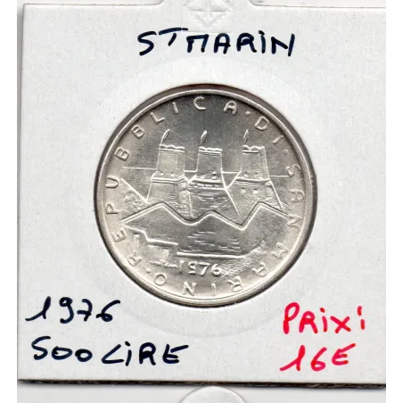 Saint Marin 500 lire 1976 Spl, KM 58 pièce de monnaie