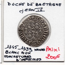 Duché de Bretagne, Jean IV de Montfort (1364-1399) Blanc aux mouchetures d'hermine, Nantes