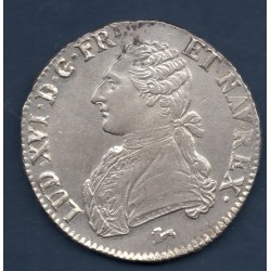 Ecu aux branches d'olivier 1785 R Orleans Sup Louis XVI pièce de monnaie royale