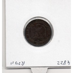 2 centimes Napoléon III tête nue 1856 BB Strasbourg TTB, France pièce de monnaie