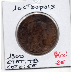 10 centimes Dupuis 1900 TB, France pièce de monnaie