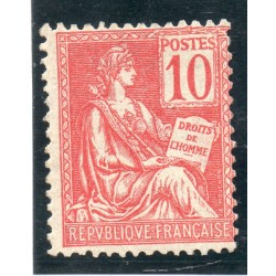 Timbre France Yvert No 116 Mouchon Type II 10c Rose neuf **