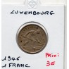 Luxembourg 1 franc 1946 Sup, KM 46.1 pièce de monnaie