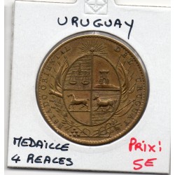 Uruguay medaille style 4 reales Spl pièce de monnaie