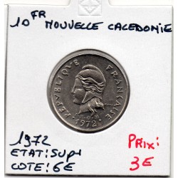 Nouvelle Calédonie 10 Francs 1972 Sup+, Lec 88 pièce de monnaie