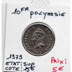 Polynésie Française 10 Francs 1973 Sup, Lec 70 pièce de monnaie