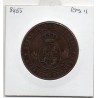 Espagne 5 centimos 1867 étoile 4 branches TTB-, KM 635.2 pièce de monnaie