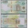 Afrique Centrale P.703, Neuf, Billet de 5000 Francs CFA 2020 animaux