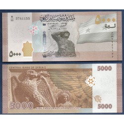 Syrie Pick N°118c, Neuf Billet de banque de 5000 Pounds 2023