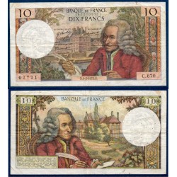 10 Francs Voltaire TB 4.2.1971 Billet de la banque de France