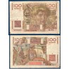 100 Francs Jeune Paysan filigrane inversé B 2.10.1952 Billet de la banque de France