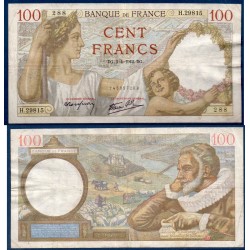 100 Francs Sully TB 2.4.1942 Billet de la banque de France