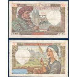50 Francs Jacques Coeur TB 8.1.1942 Billet de la banque de France