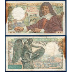100 Francs Descartes TB 15.5.1942 Billet de la banque de France