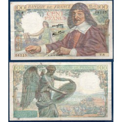 100 Francs Descartes TB 15.5.1942 Billet de la banque de France